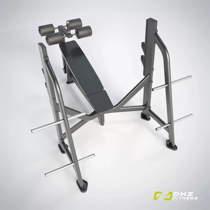 DHZ Fitness | Benches, Fusion Pro, E7041, Chest, FUSION PRO - Olympic Bench Decline-