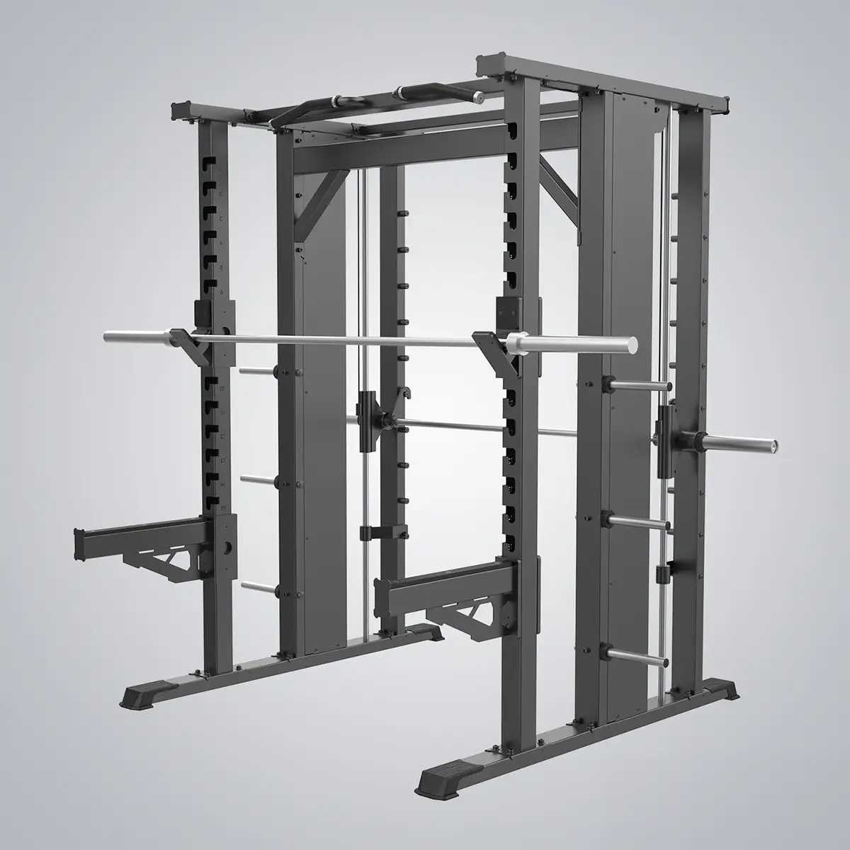 DHZ Fitness | Plate Loaded, JN2063, DUAL, EVOST II - powerrack smith machine combo -