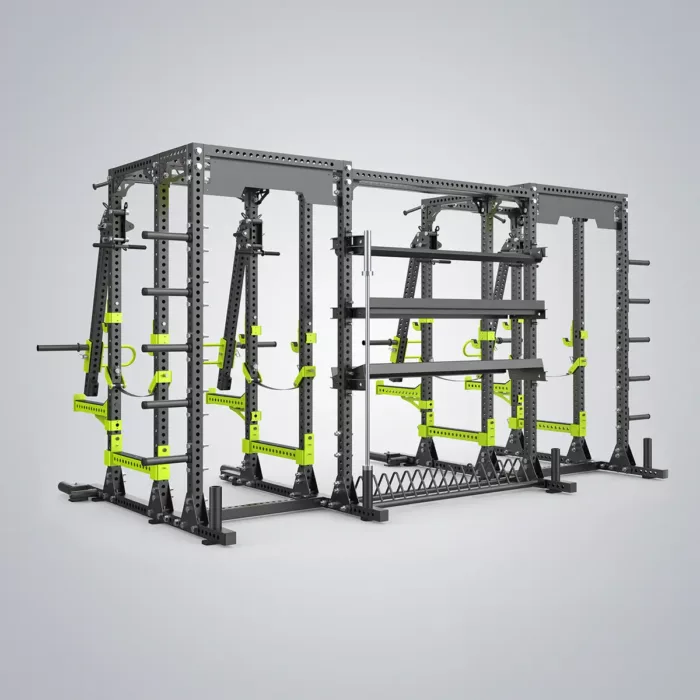 DHZ Fitness | Racks, E6215, CROSSTRAINING - Lever Arm Combo dual Powerrack -